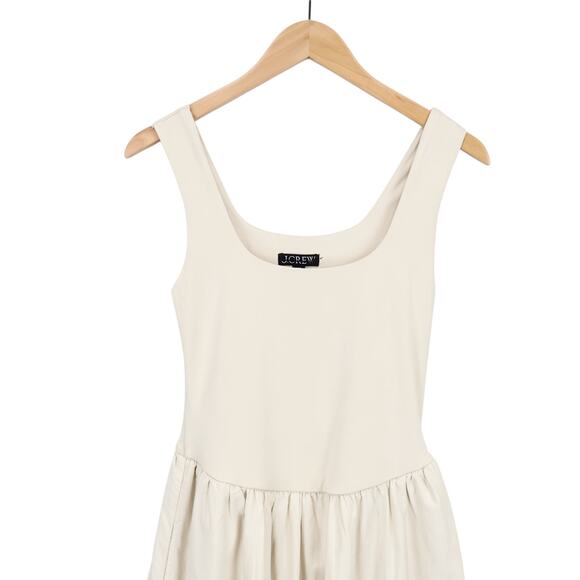 J.Crew Drop Waist Mixy Dress Natural Size XS Tall NWT - Picture 3 of 10